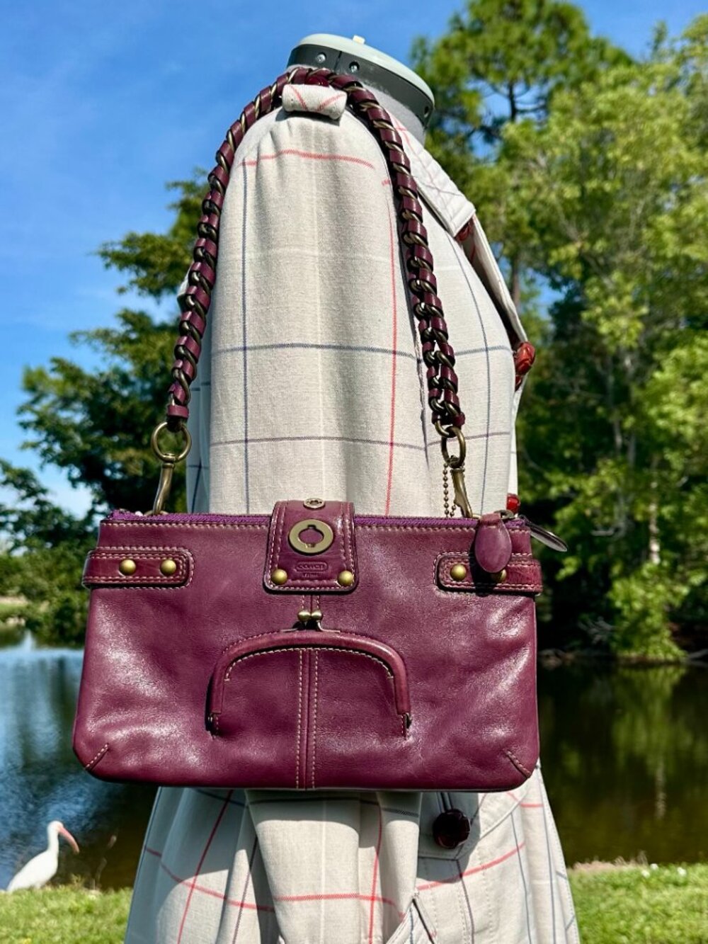 Coach Legacy Bridget Limited Ed 65th Anniv Purple Leather Shoulder Bag 11622 NWT - Picture 2 of 16